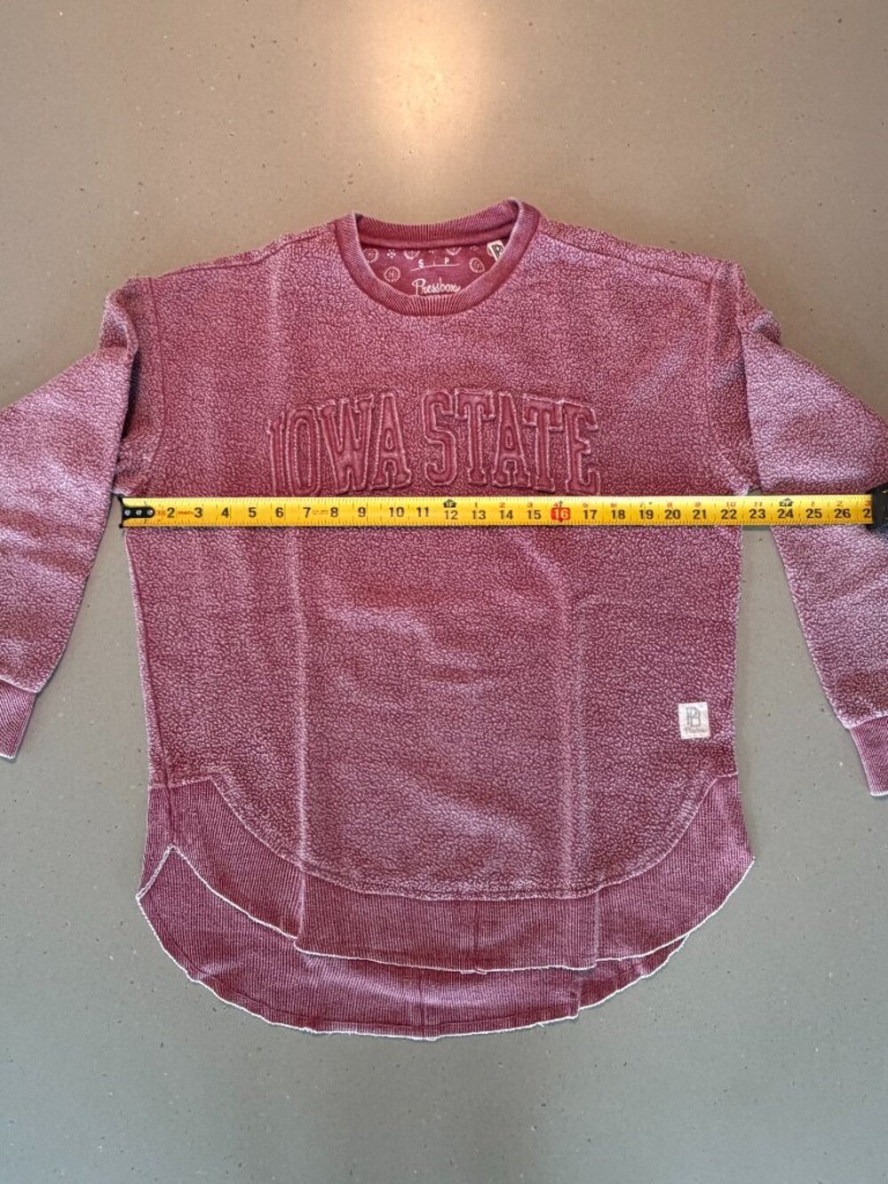 Iowa State (ISU) Women’s Oversized Crewneck Swaetshirt Small